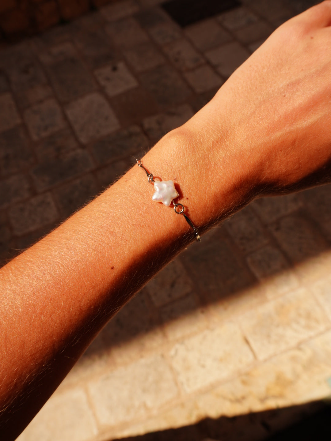 Star Pearl Bracelet Gold