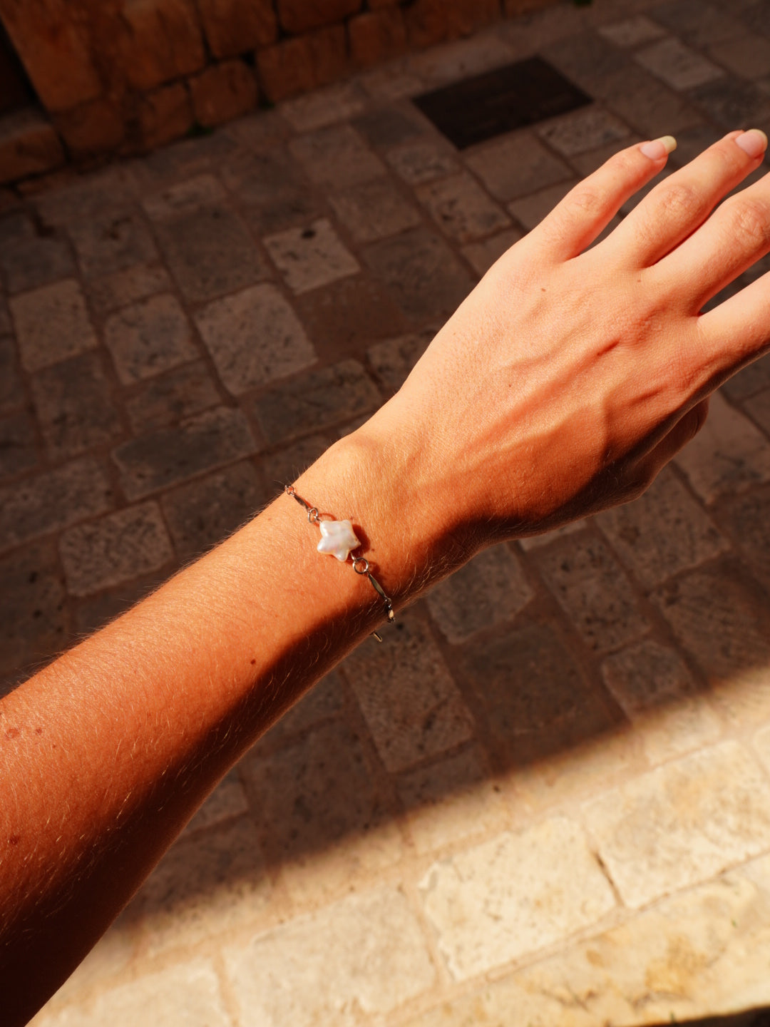 Star Pearl Bracelet Silver