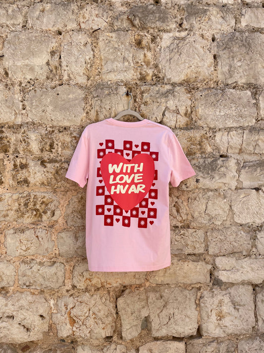 With Love Hvar Pink Tee