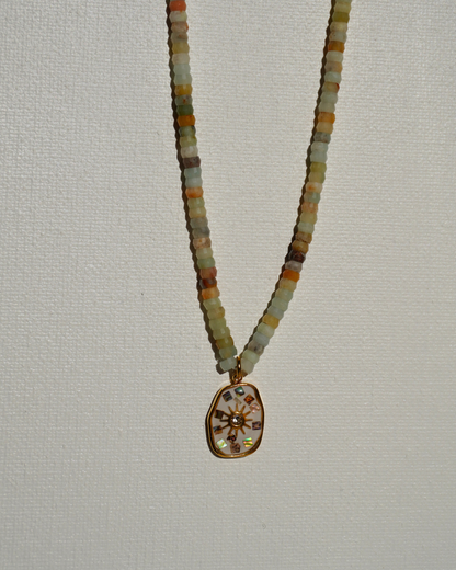 Flower Amazonite Necklace