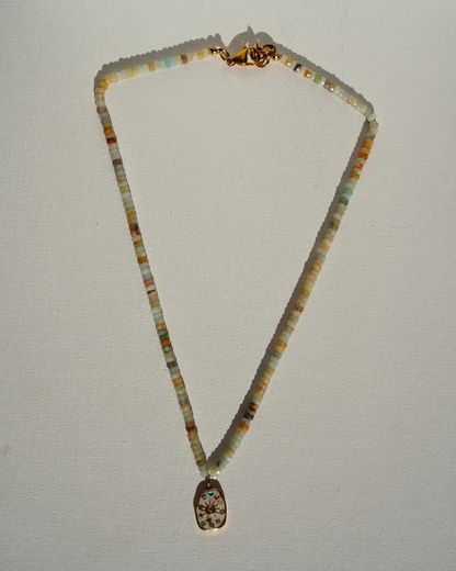 Flower Amazonite Necklace